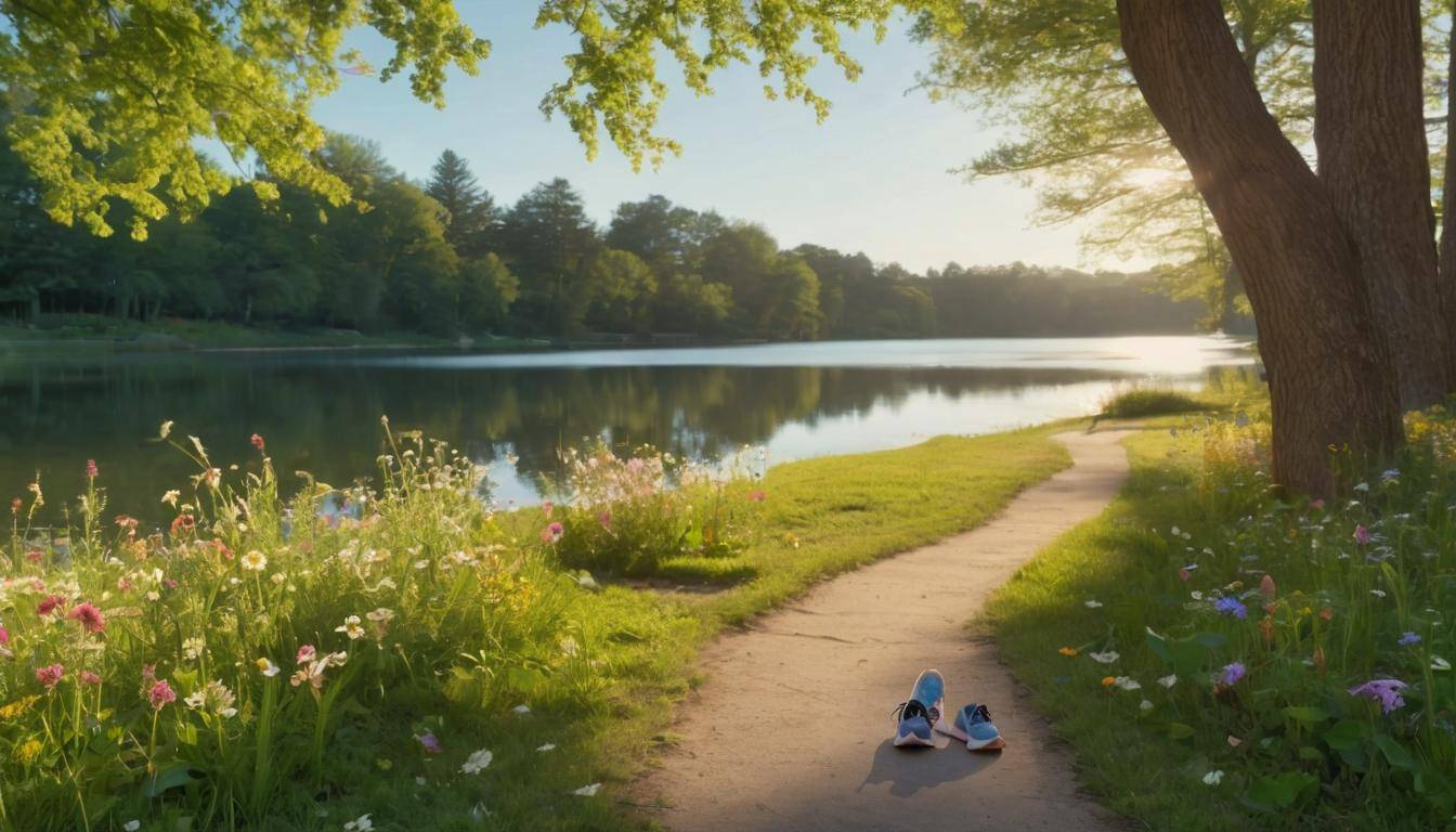 Jogging in nature