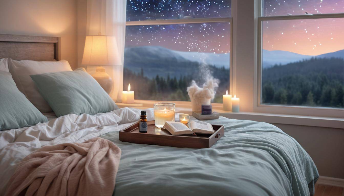 Peaceful bedroom setup