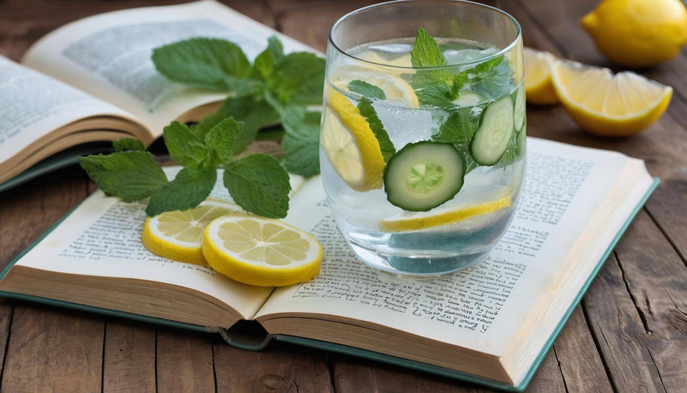 Refreshing water with fruits